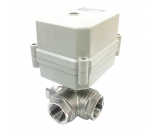 Stainless Steel Electric Valve 3 Way with 10Nm actuator