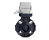SS304 Stem EPDM Liner PVC material Disc Valve DN50-DN100 with Electric Actuator