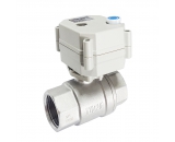 Electric Ball Valve Stainless Steel with Manual override and position Indicator