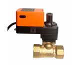 Brass 2 way proportion valve, AC/DC24V 0-10V modulating valve