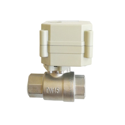 1/2" Proportional electric valve with 0-10V control function, SS304 modulating valve TFM15-S2-C