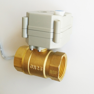 Electric Ball Valve Brass With Position Indicator and manual override