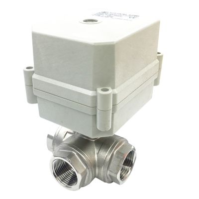 Stainless Steel Electric Valve 3 Way with 10Nm actuator