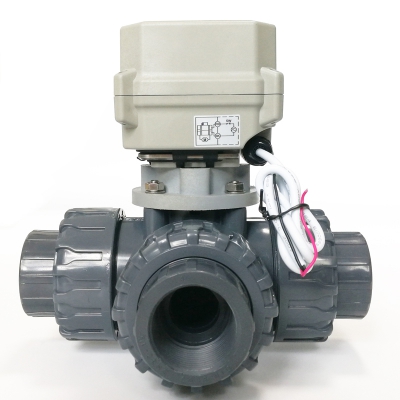 True Uion 3 Way Electric Ball Valve UPVC with 15Nm Actuator