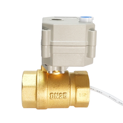 Electric Ball Valve Brass With Position Indicator and manual override