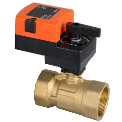 Brass 2 way proportion valve, AC/DC24V 0-10V modulating valve