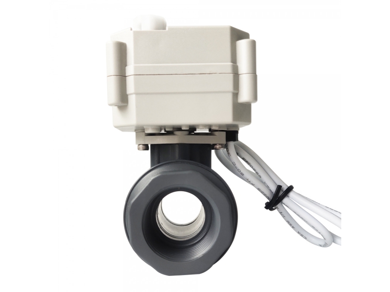 2 Way PVC Electric Ball Valve with Manual override and Position Indicator