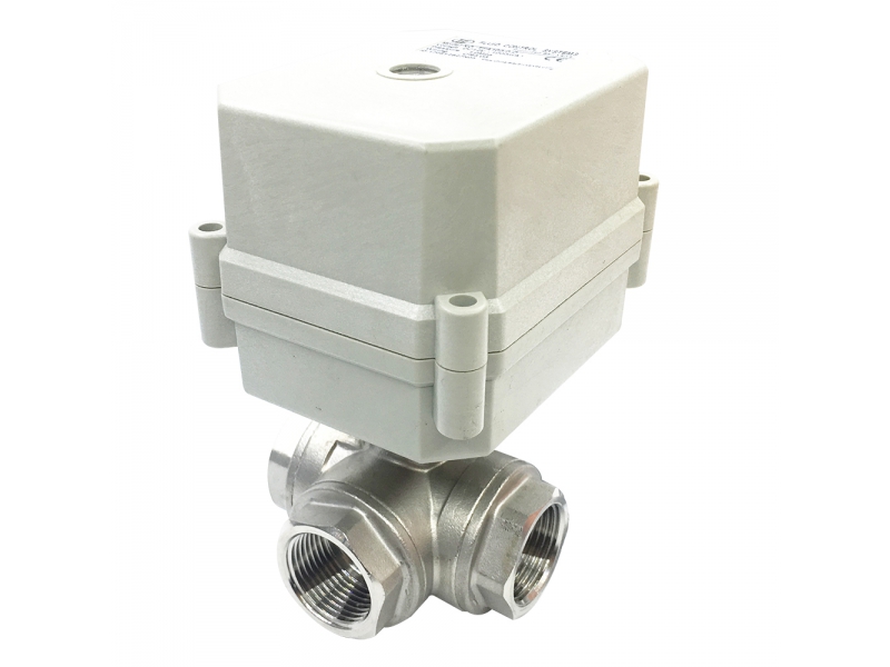 Stainless Steel Electric Valve 3 Way with 10Nm actuator