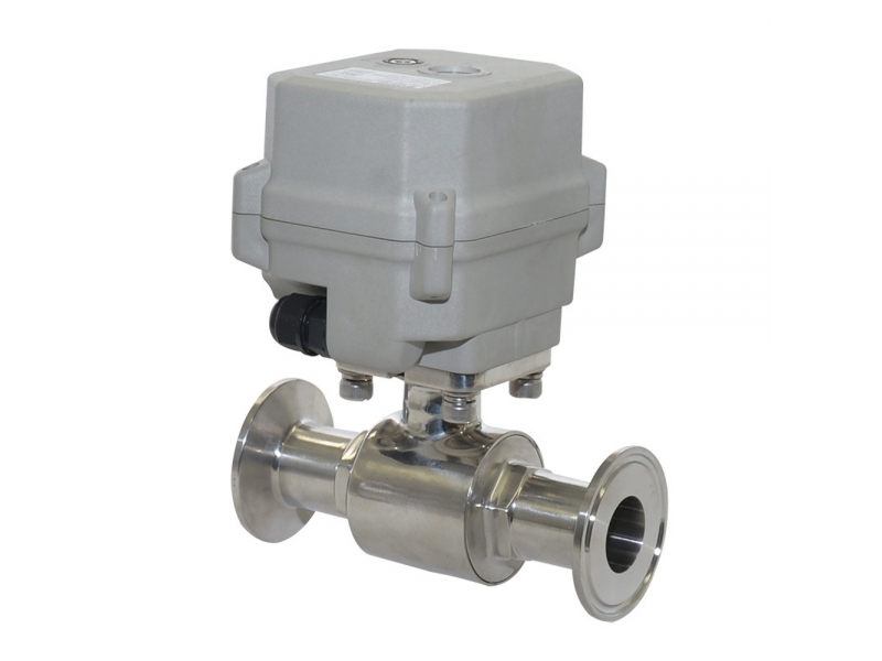 Sanitary Electric ball valve 304 Stainless Steel Quick Installed Motorized Ball Valve Tri-Clamp Ball Valve