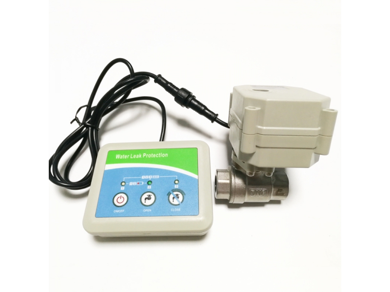 Water leak control system shut of electric valve automatically when detect water leak