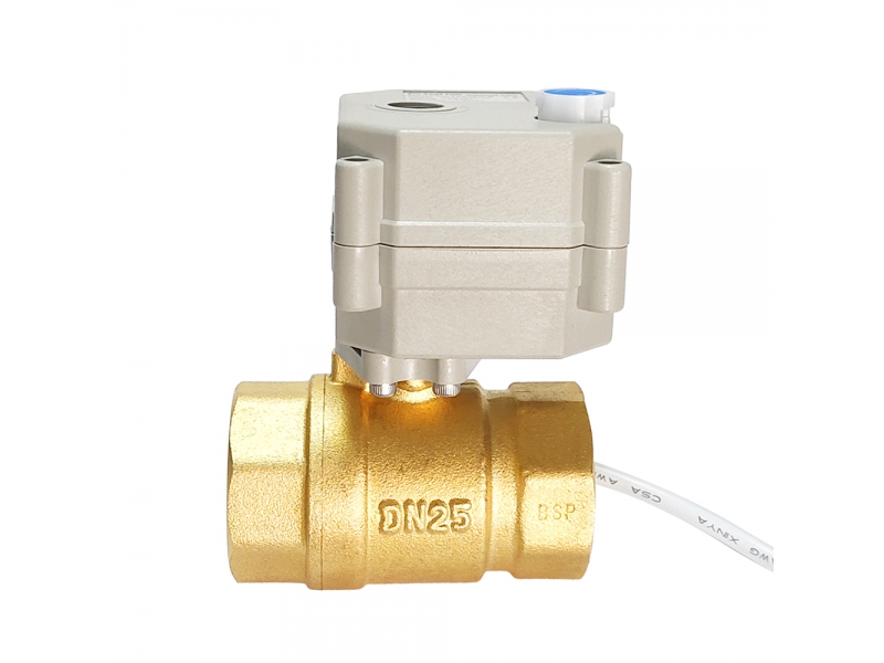 Electric Ball Valve Brass With Position Indicator and manual override