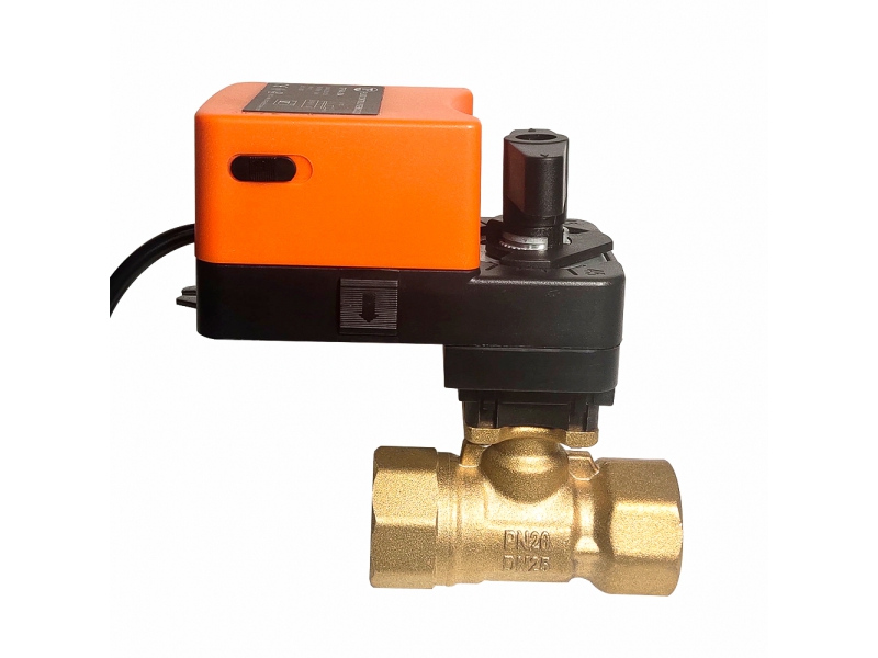 Brass 2 way proportion valve, AC/DC24V 0-10V modulating valve